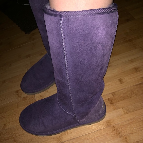 ugg classic tall purple boots